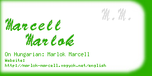 marcell marlok business card